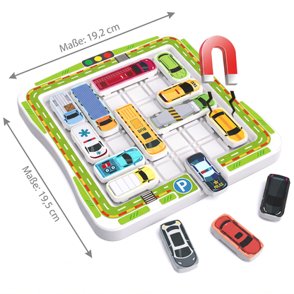 Logisches Denken - Auto Parkplatz Rätsel Spielzeug für Kinder