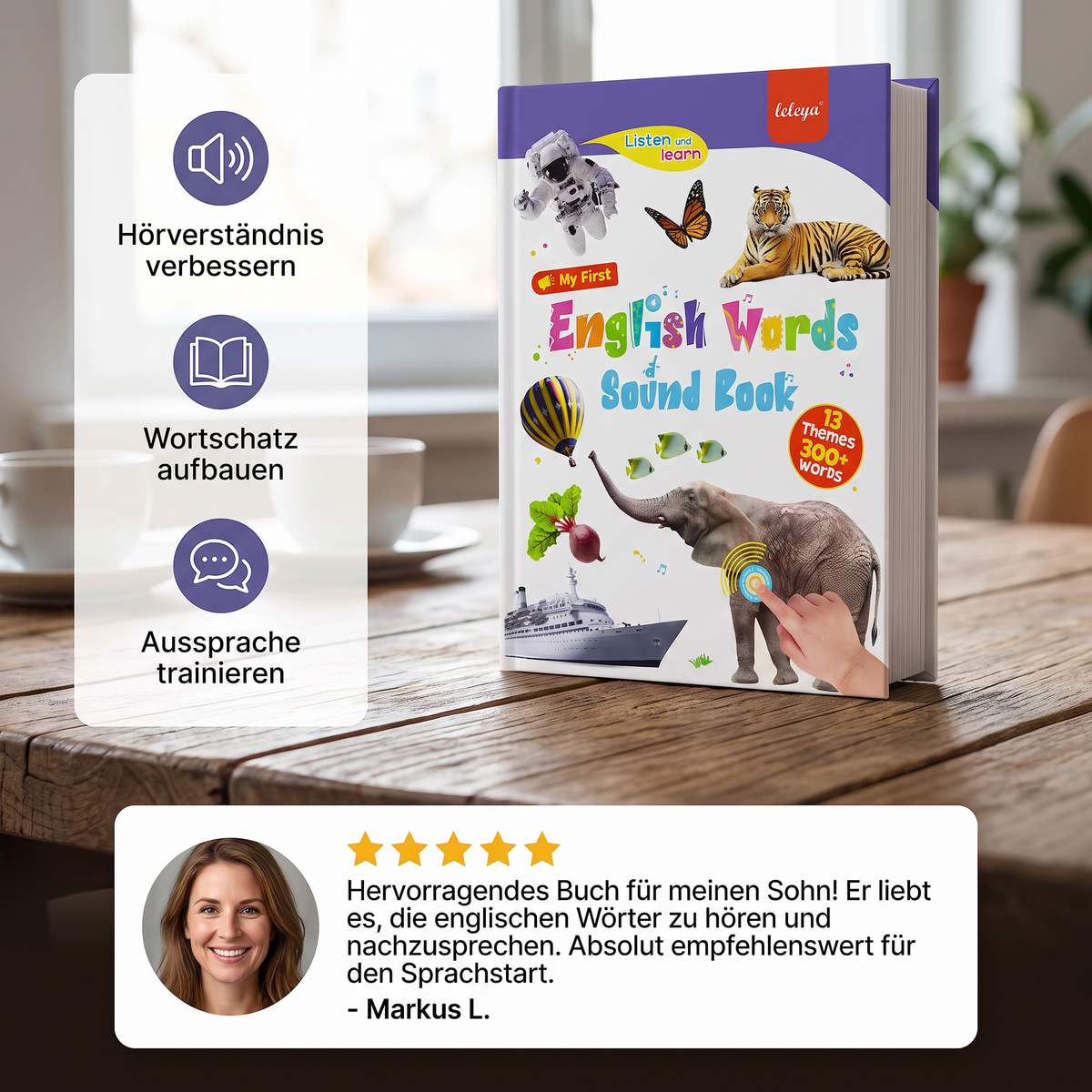 Sprechendes Englisch Lernbuch für Kinder