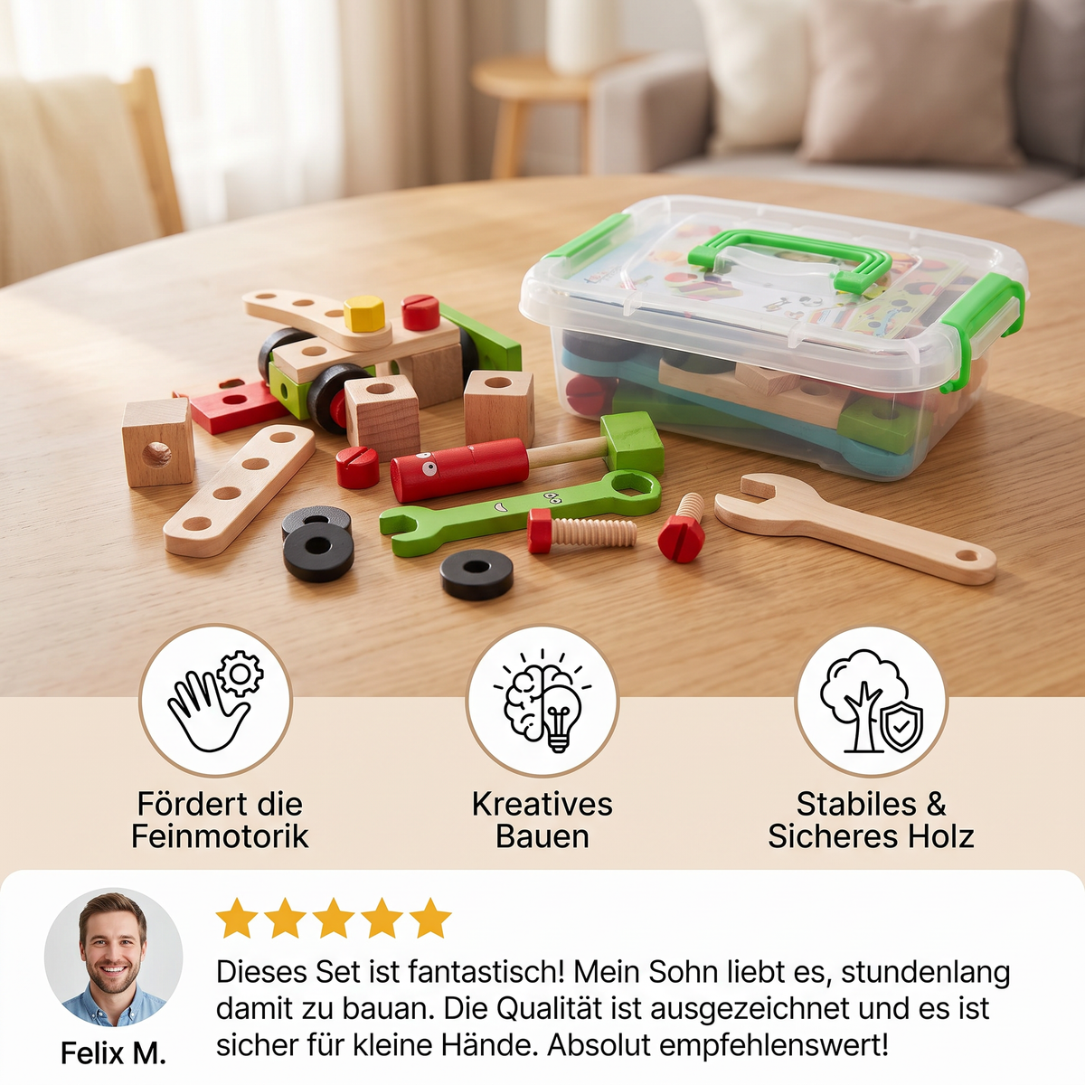 Kleines Werkzeugset für Baumeister – Das perfekte DIY-Spielset für Kinder!