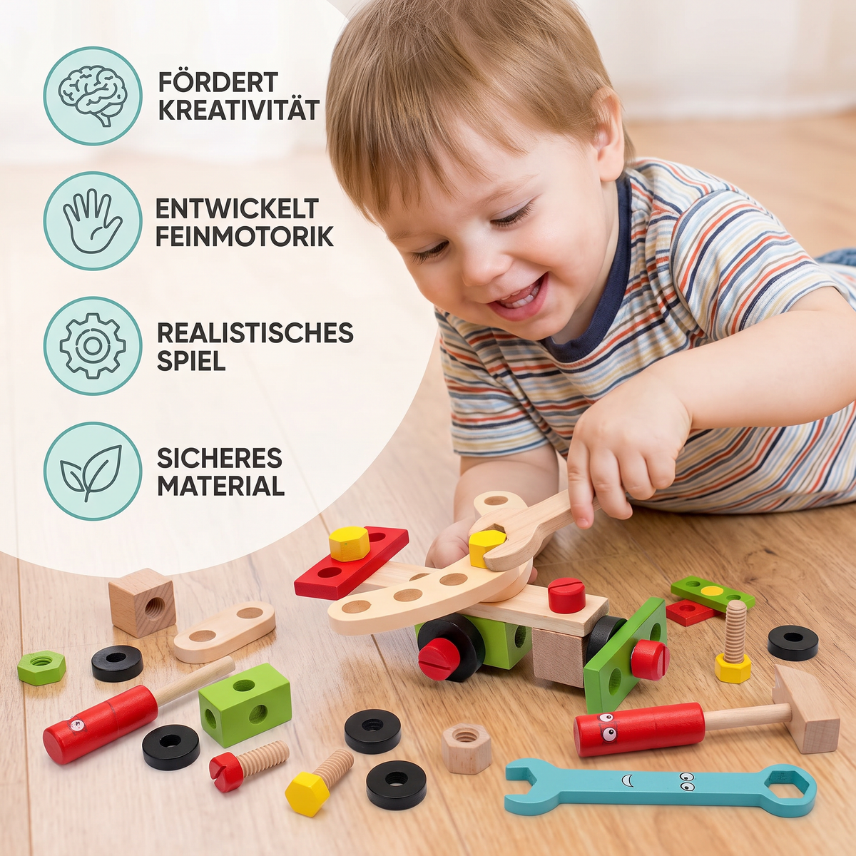 Kleines Werkzeugset für Baumeister – Das perfekte DIY-Spielset für Kinder!