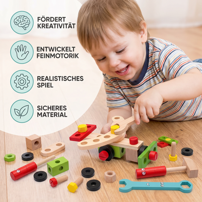 Kleines Werkzeugset für Baumeister – Das perfekte DIY-Spielset für Kinder!