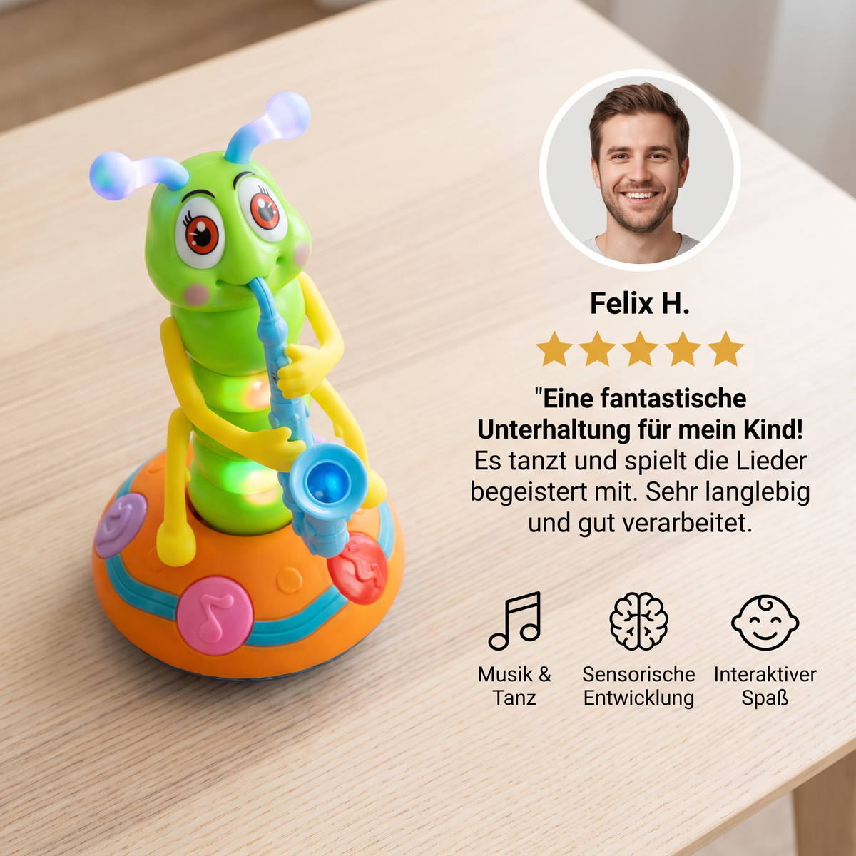 Groovy Wackel-Raupe – Tanzender Musikspaß für Kinder!
