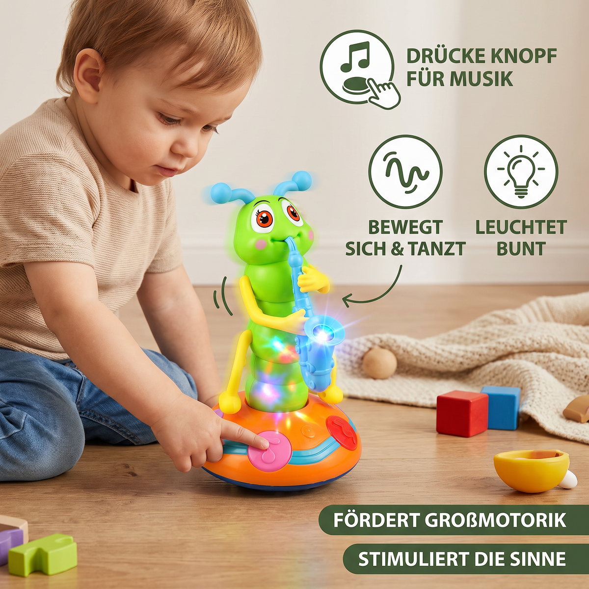Groovy Wackel-Raupe – Tanzender Musikspaß für Kinder!