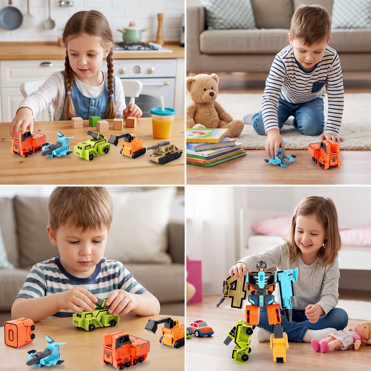 Faltbares Zahlen-Fahrzeug – Lernspielzeug für Kinder