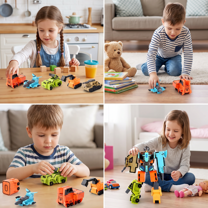 Faltbares Zahlen-Fahrzeug – Lernspielzeug für Kinder