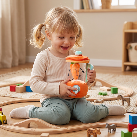 Lustiges Karotten-Kuschelspielzeug mit Mischfunktion für Kinder