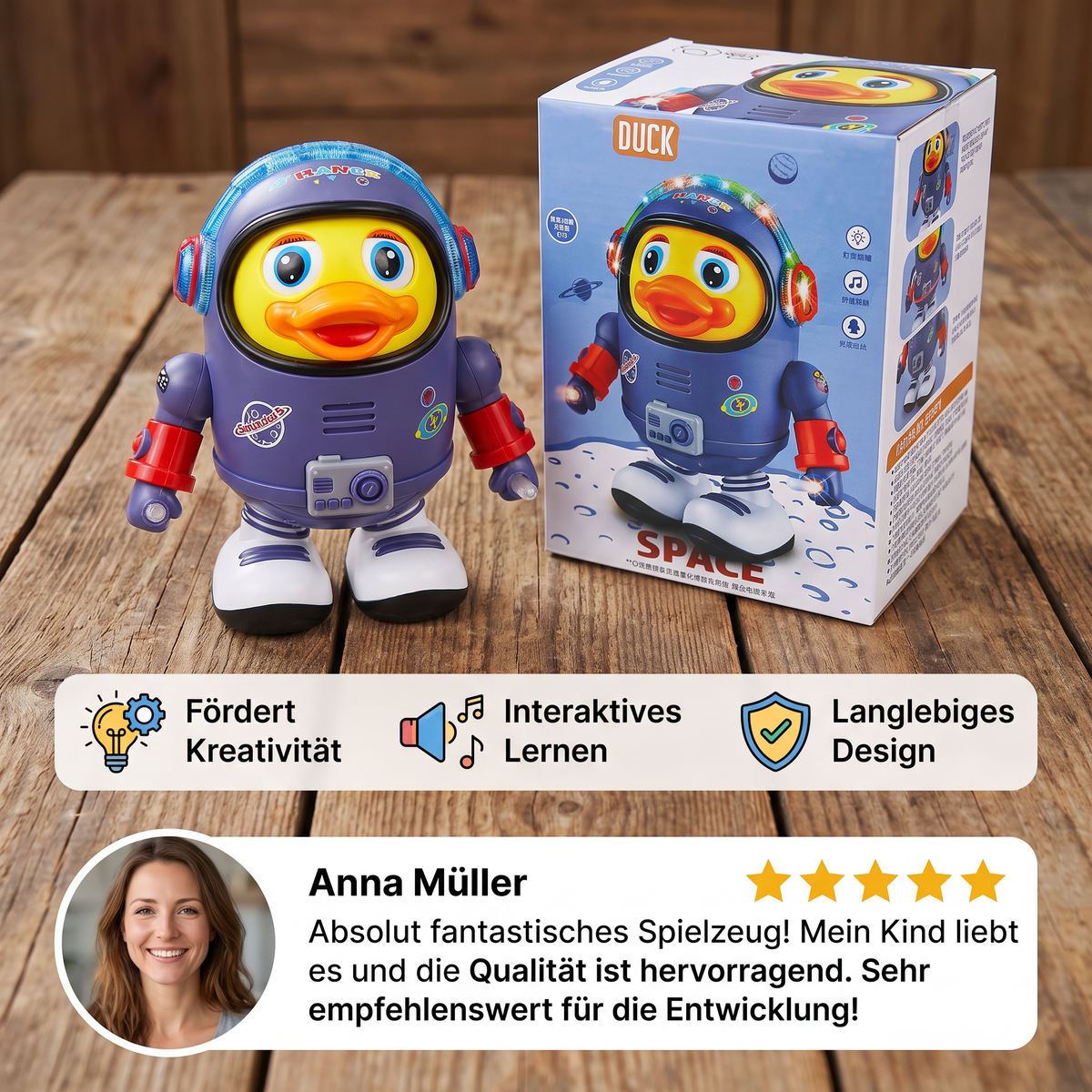Roboter-Ente – Lustiges Spielzeug für Kinder