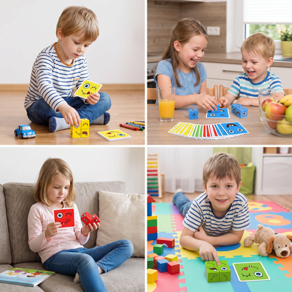 Gesicht Puzzle Würfel Spiel