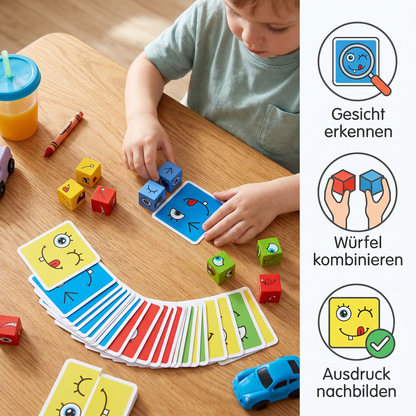 Gesicht Puzzle Würfel Spiel