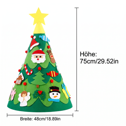 ChristmasFelt – 3D-Filz-Weihnachtsbaum nach Montessori-Art