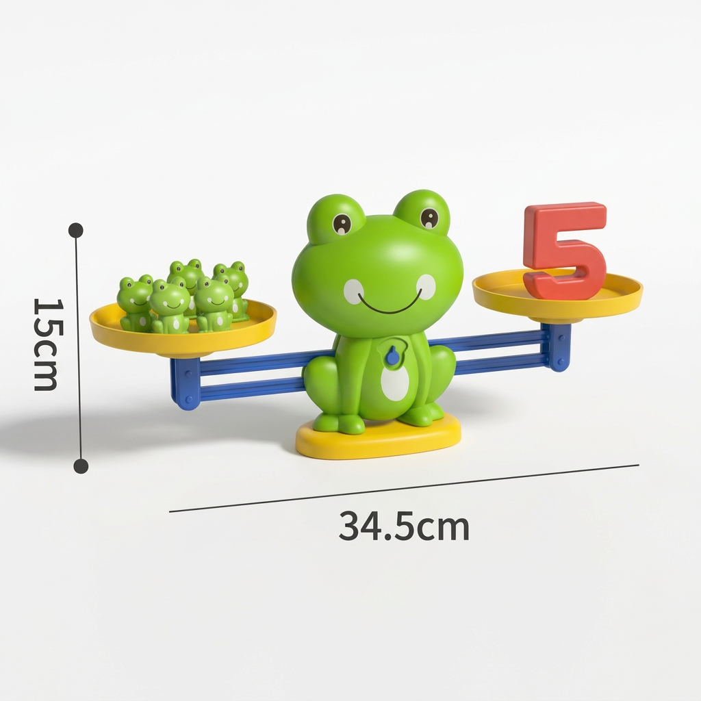 Mathematik-Frosch-Balance-Spiel