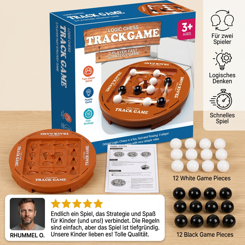 TrackGame Strategiespiel – 4-in-einer-Reihe-Spiel