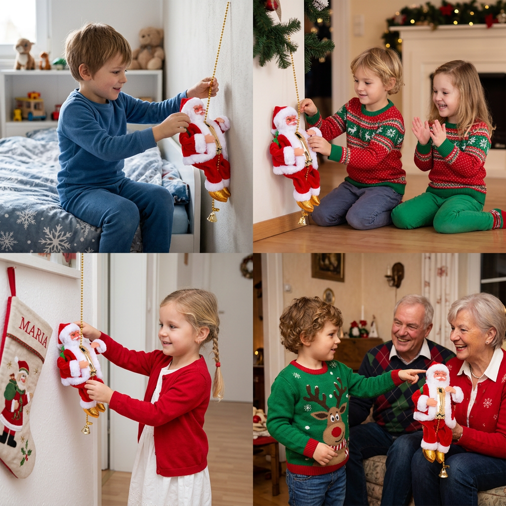 Kletternder Weihnachtsmann – Kinderspielzeug