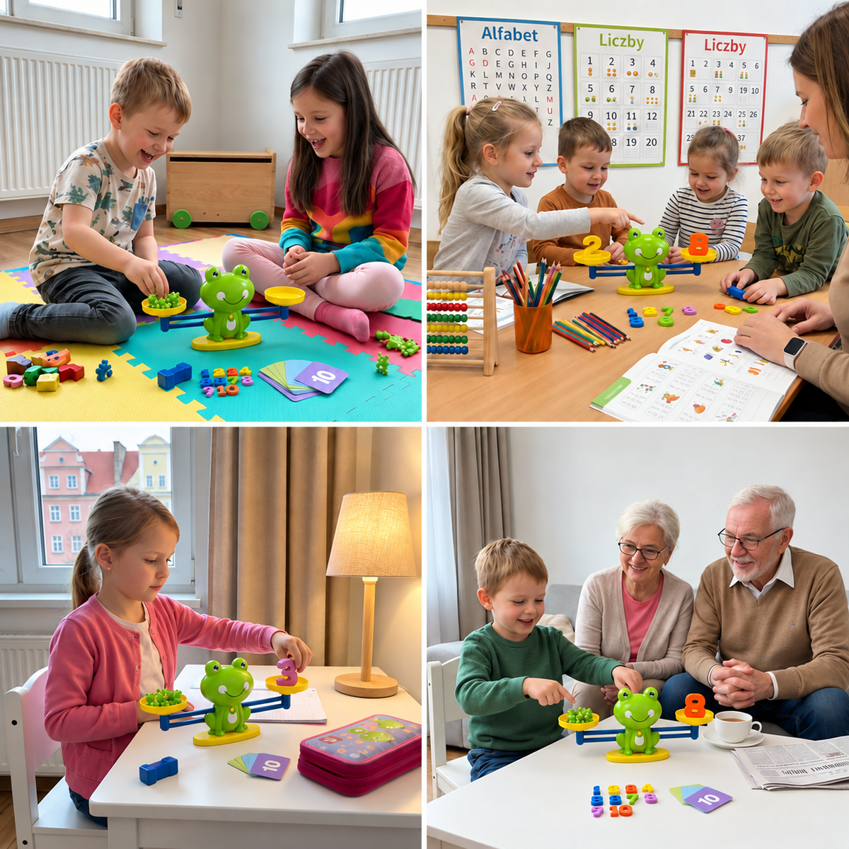 Mathematik-Frosch-Balance-Spiel