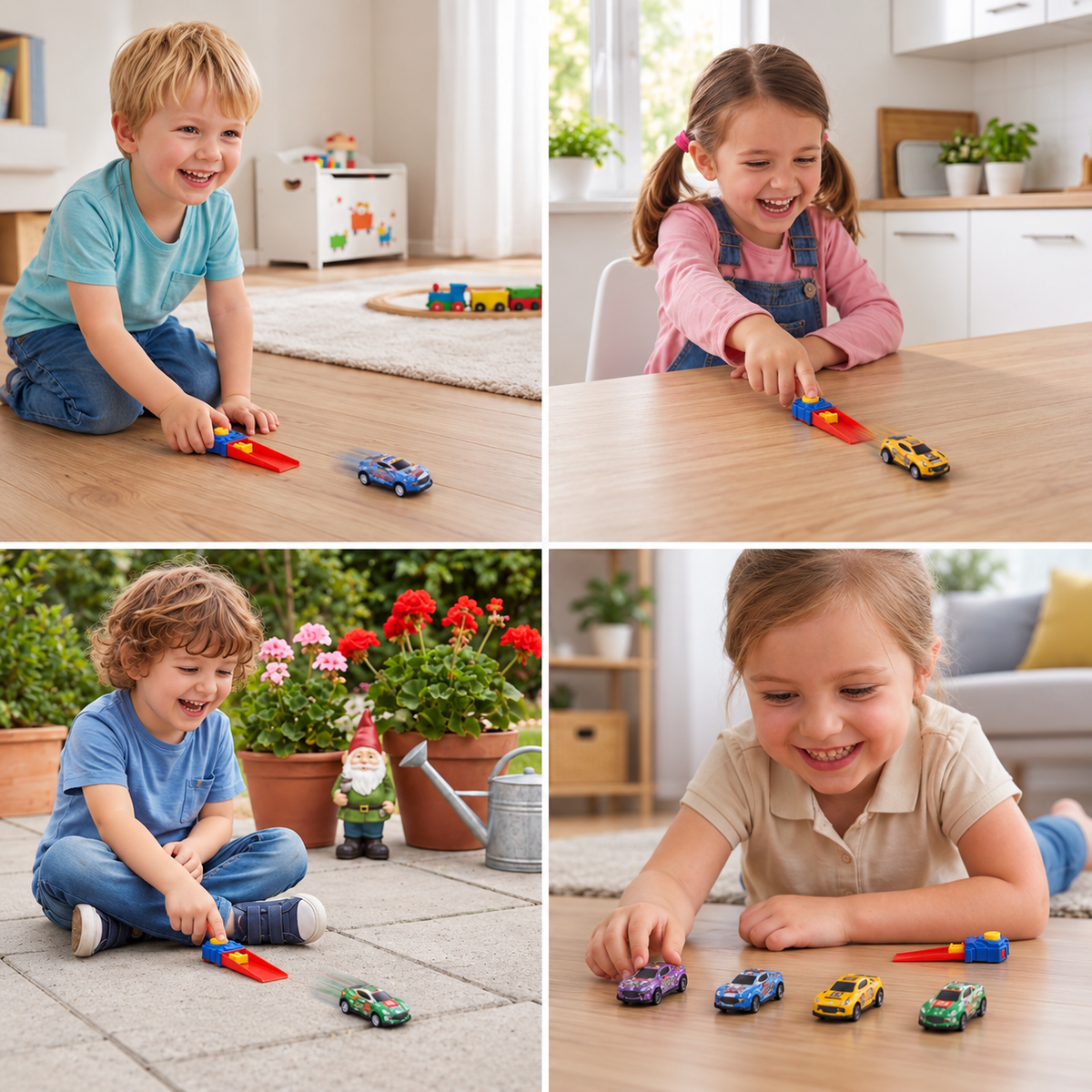 Auto Katapult Rennspiel Set