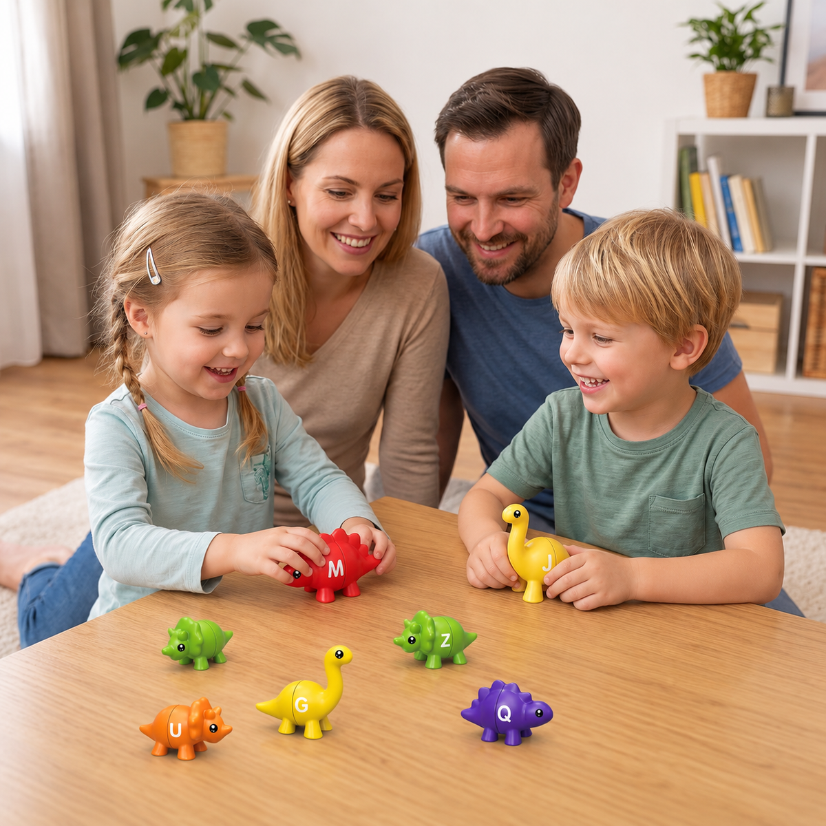 Pädagogisches Montessori Farben Dinosauerier Sortier Spiel Set
