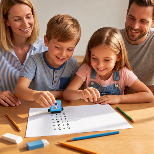 Mathematischer Stempel Roller zum Rechnen Lernen 1x