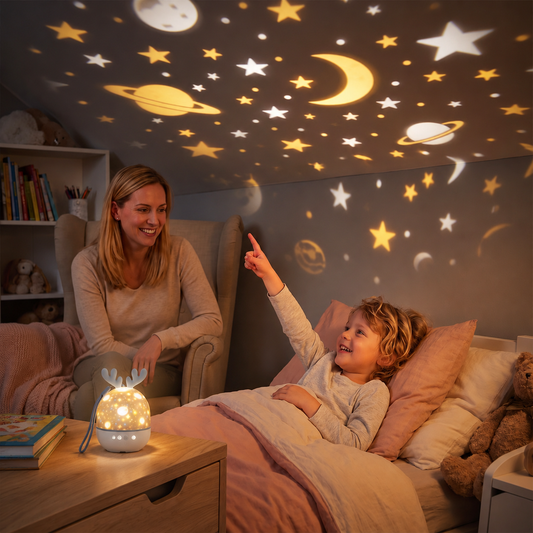 Sternenprojektor – Verwandeln Sie Ihr Zimmer in eine magische Welt für einen beruhigenden Schlaf