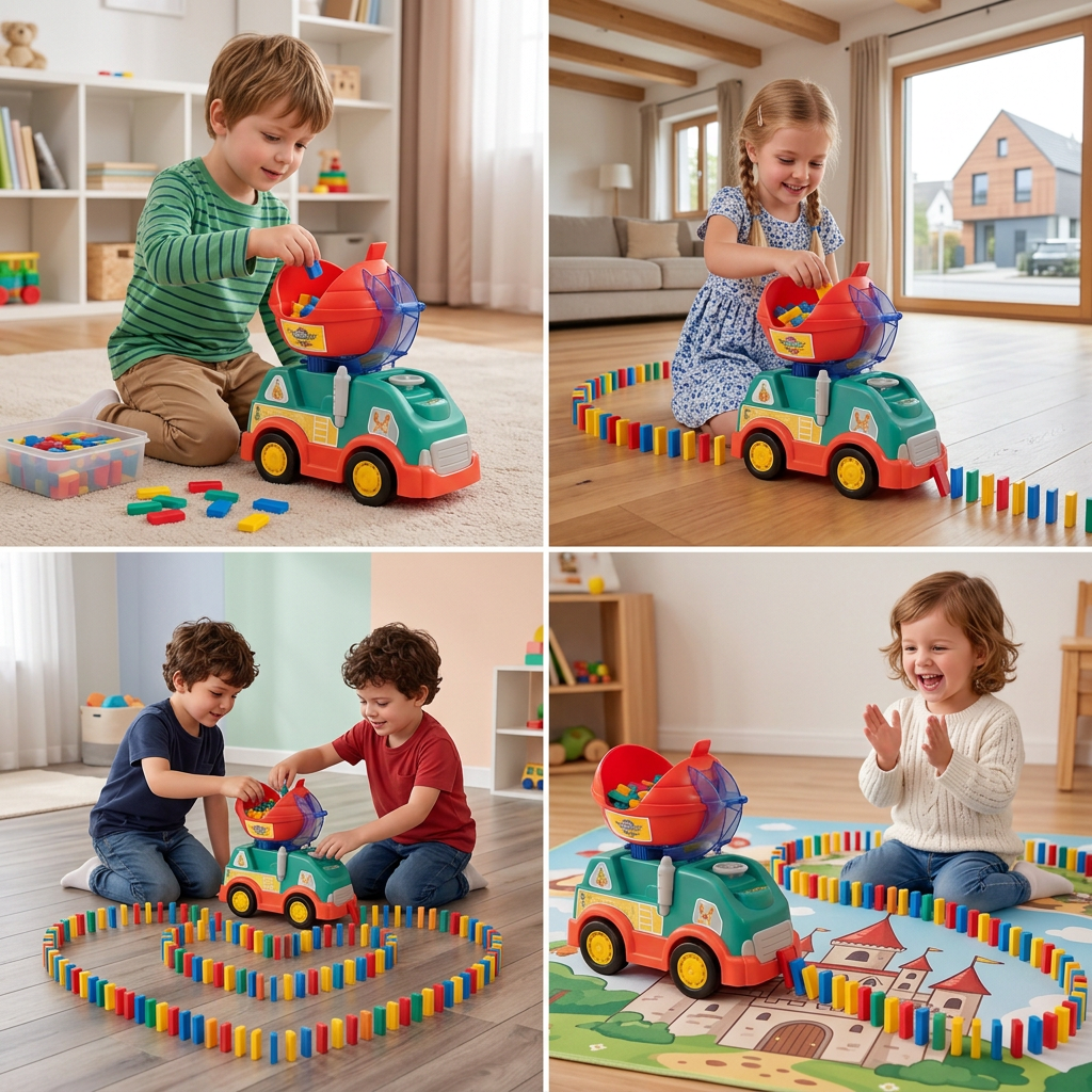 Montessori Domino-LKW
