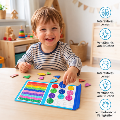 Montessori Bruchrechen-Magnetspiel für Kinder