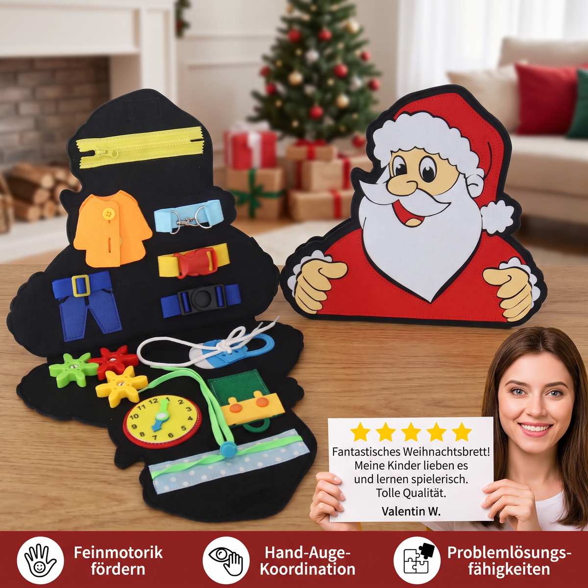 ChristmasBoard – Montessori-Sinnesspielzeug