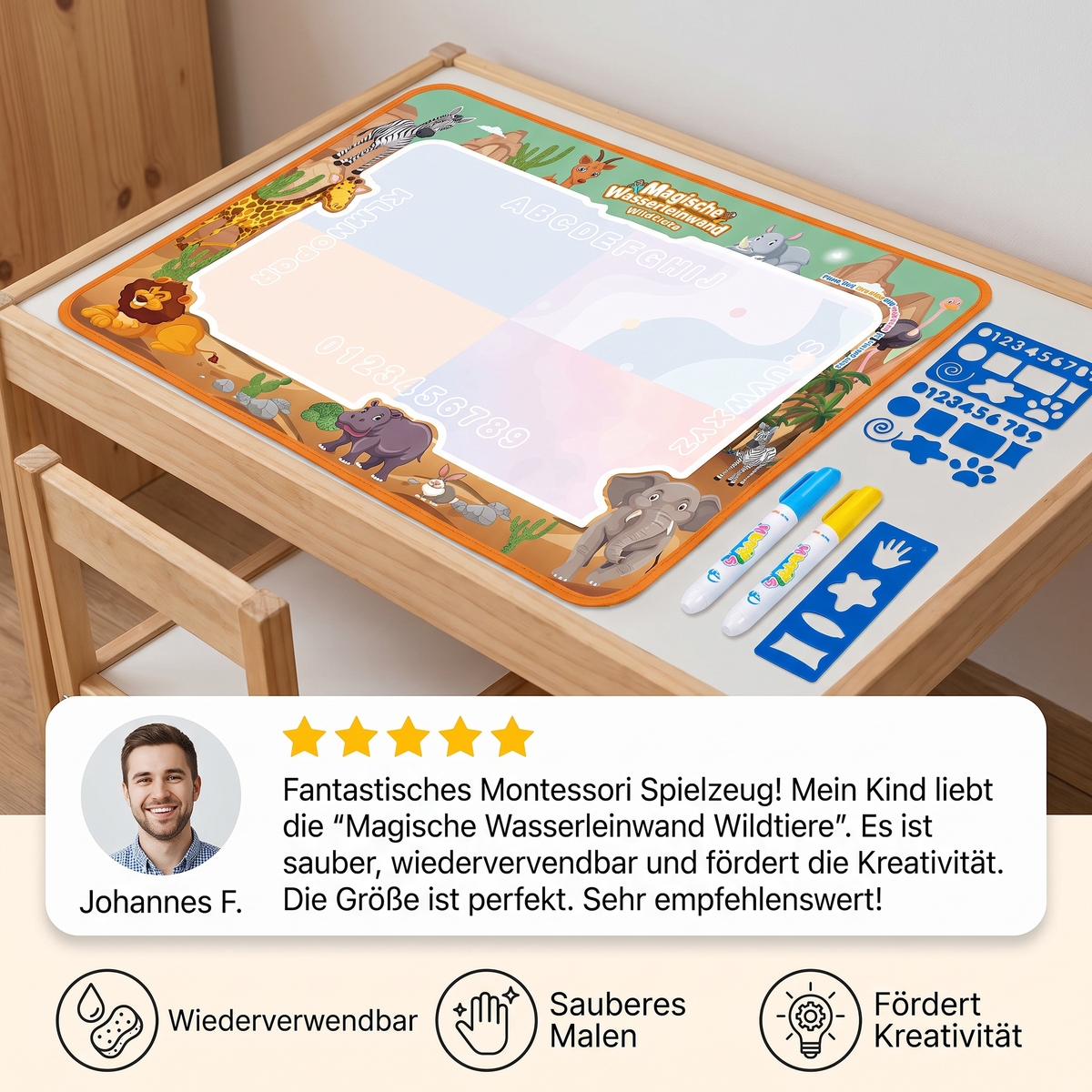 Wassermalmatte für Kinder