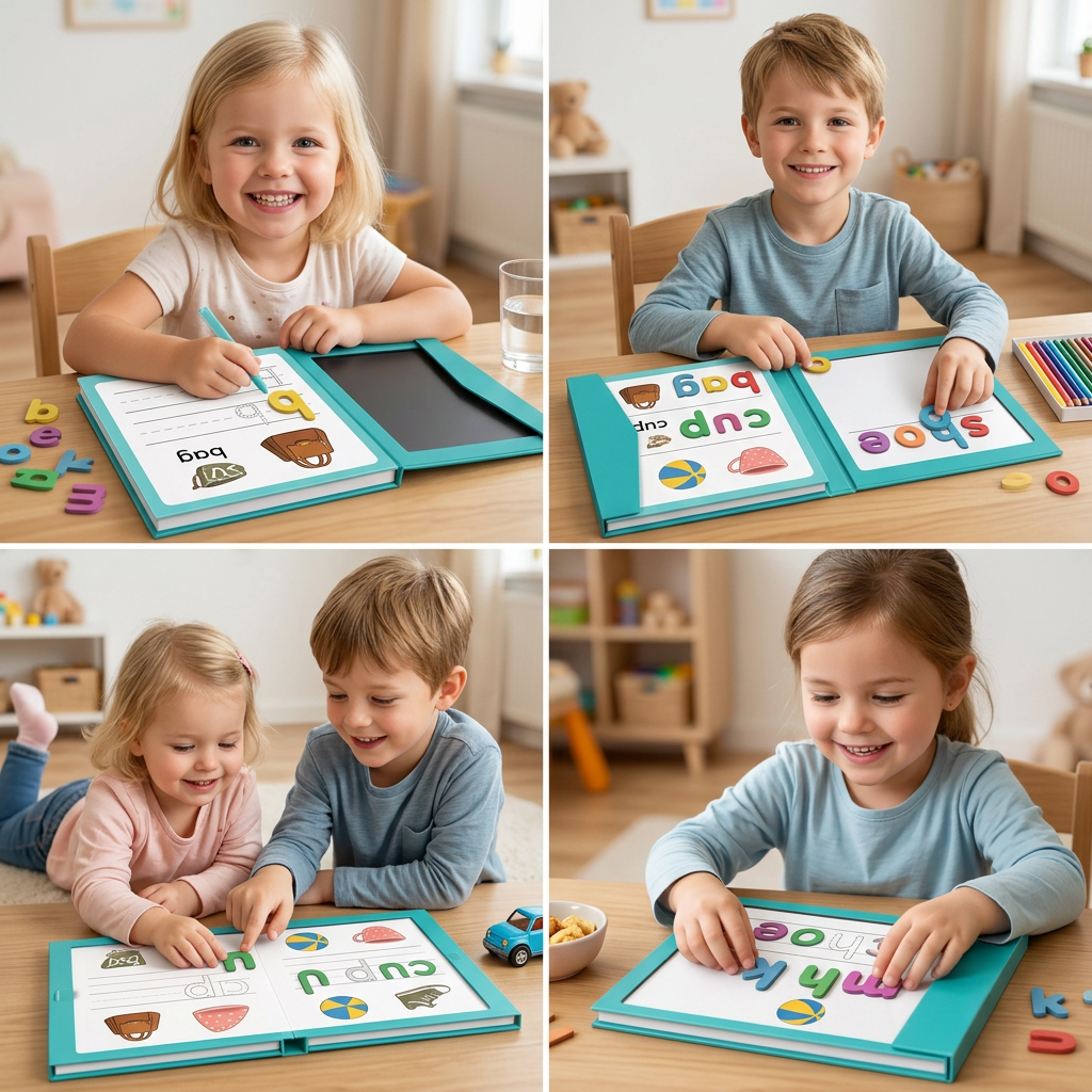 Montessori Kreatives Alphabet Lern und Mal Beschäftigungsbuch für Babys