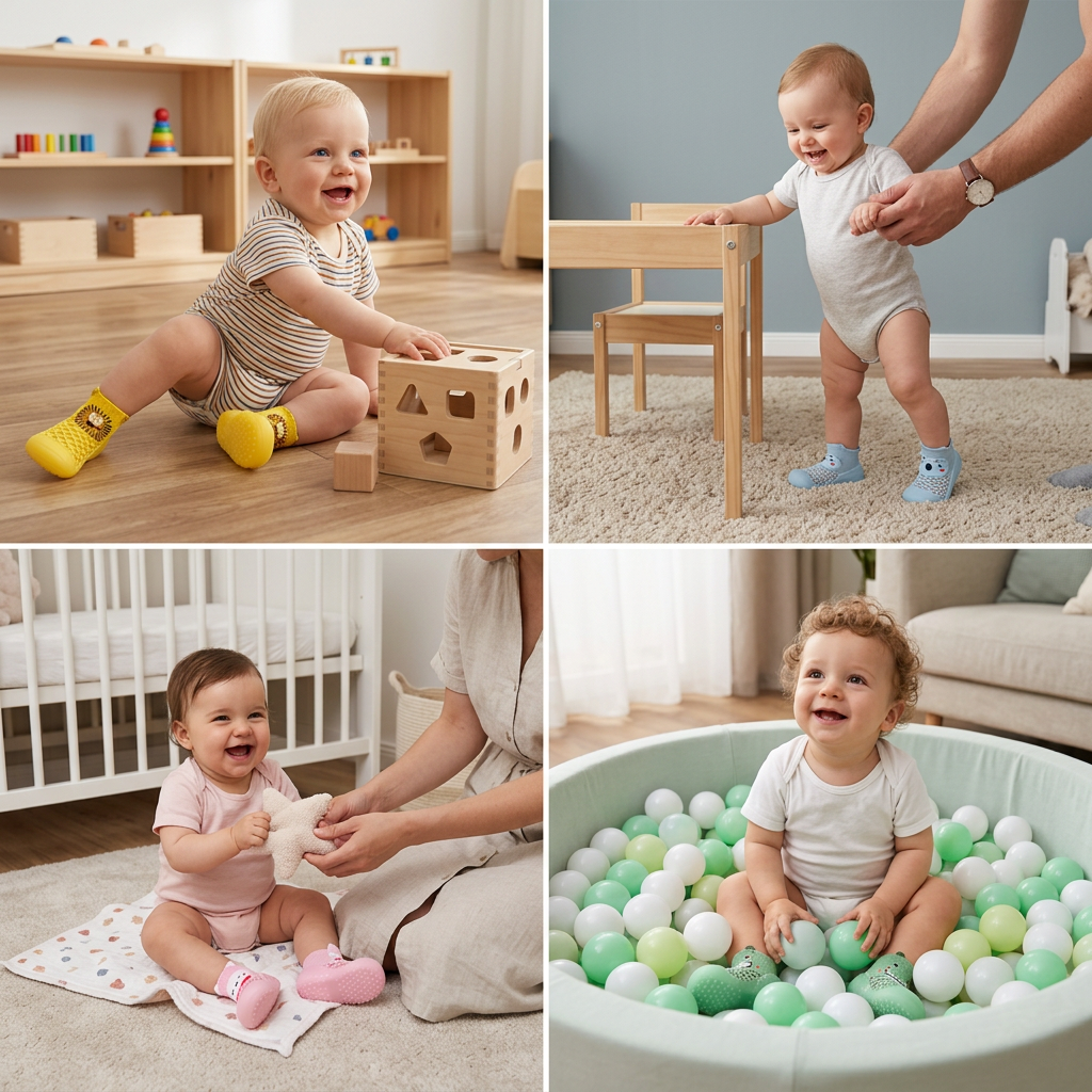 Barfußsocken mit Tiermotiven für Babys