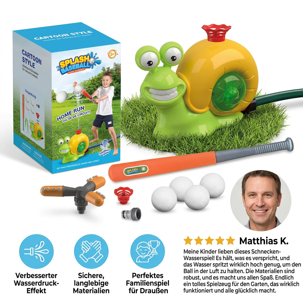 Wassersprinkler-Baseballspielzeug