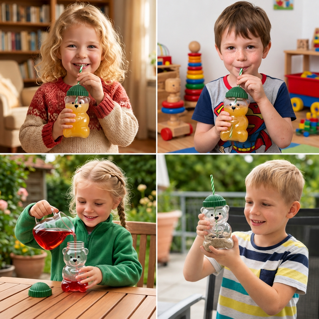 HoneyBear Kinder-Trinkflasche