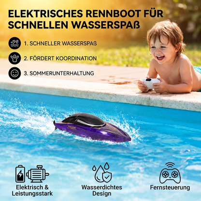 Elektrisches Rennboot für rasanten Wasserspaß im Sommer