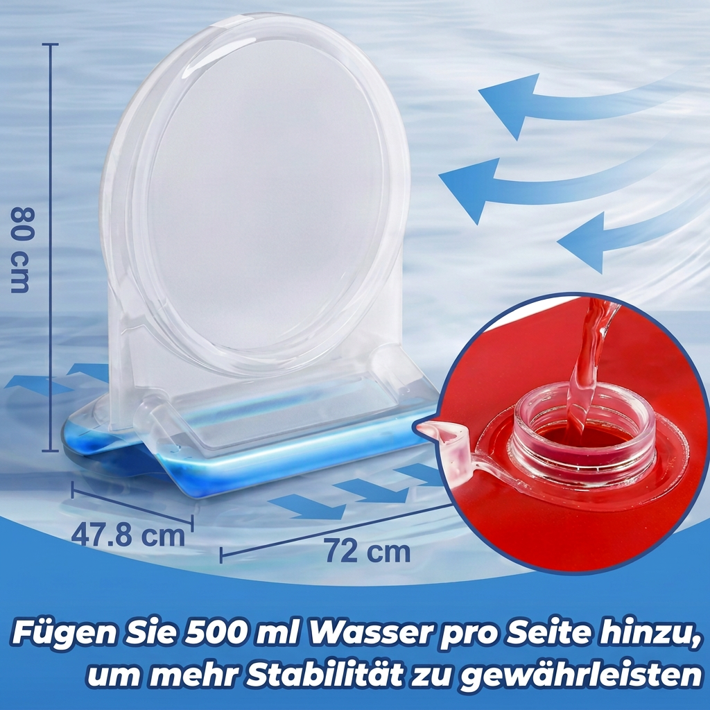 Aufblasbares Wasser-Zielspiel mit Darts – Outdoor-Wurfspiel für den Garten