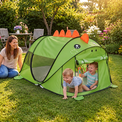 Faltbares Dino-Spielzelt für Kinder – perfekt für warme Tage & gemütliche Spielstunden