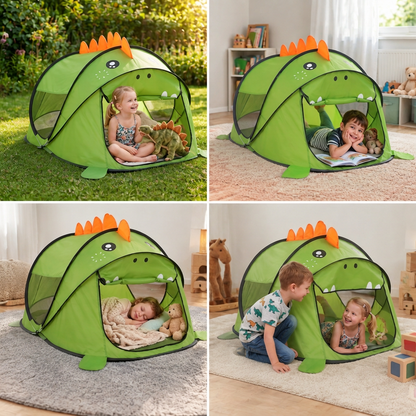 Faltbares Dino-Spielzelt für Kinder – perfekt für warme Tage & gemütliche Spielstunden