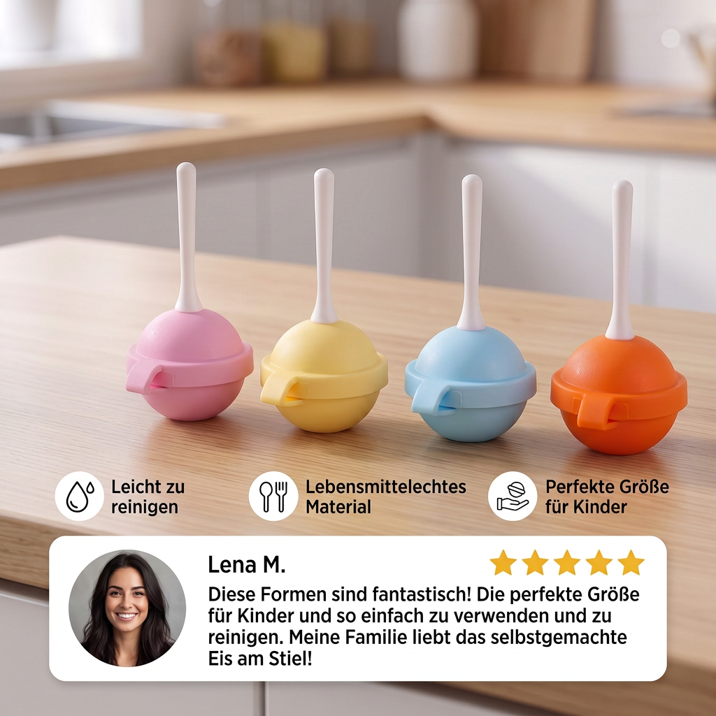 Lollipop Eisform zum selber machen im 4er Pack