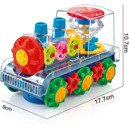 Tanzende und Leuchtende Musik Dampflokomotive