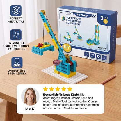 3in1 Wissenschaft und Technik Baustein Spielset