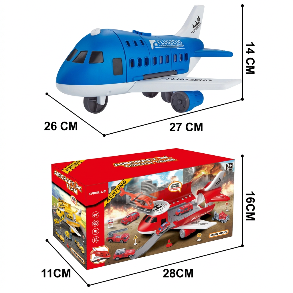 Flugzeug und Fahrzeug Spiel Set