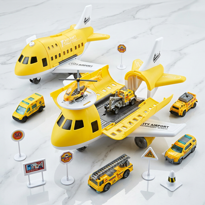 Flugzeug und Fahrzeug Spiel Set