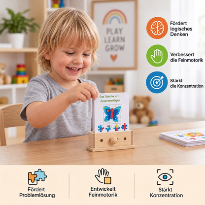 Holz Logik Entschlüsselungs Lernspiel für Kinder - Frühe Fähigkeiten Fördern!