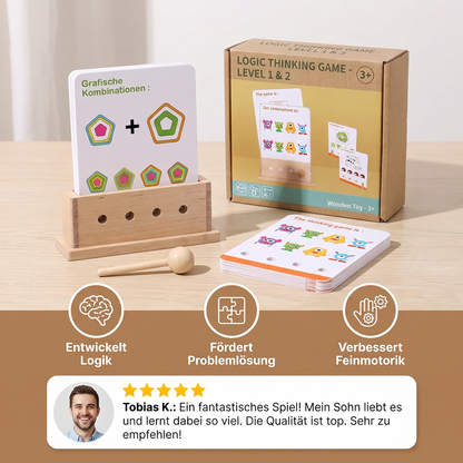Holz Logik Entschlüsselungs Lernspiel für Kinder - Frühe Fähigkeiten Fördern!
