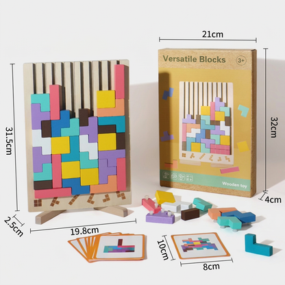 Montessori Holz Baustein und Formen Spiel