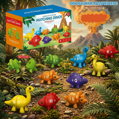 Pädagogisches Montessori Farben Dinosauerier Sortier Spiel Set