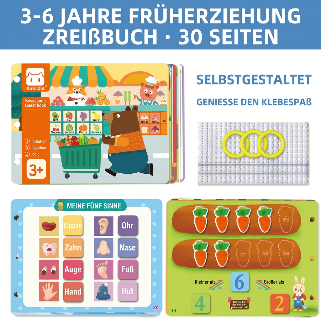 Sensorisches Montessori Beschäftigungsbuch