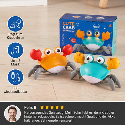 Krabben Racer – Fördert das Krabbeln Ihres Kindes – Interaktives Spielzeug