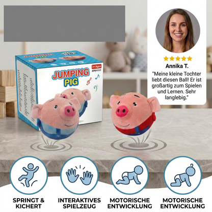 Hüpfender Schweineball – Perfekt für die Spielzeit – Interaktiver Spielball