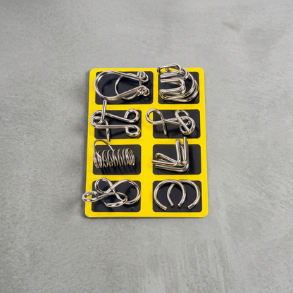 Metall Gehirntraining Ring Set