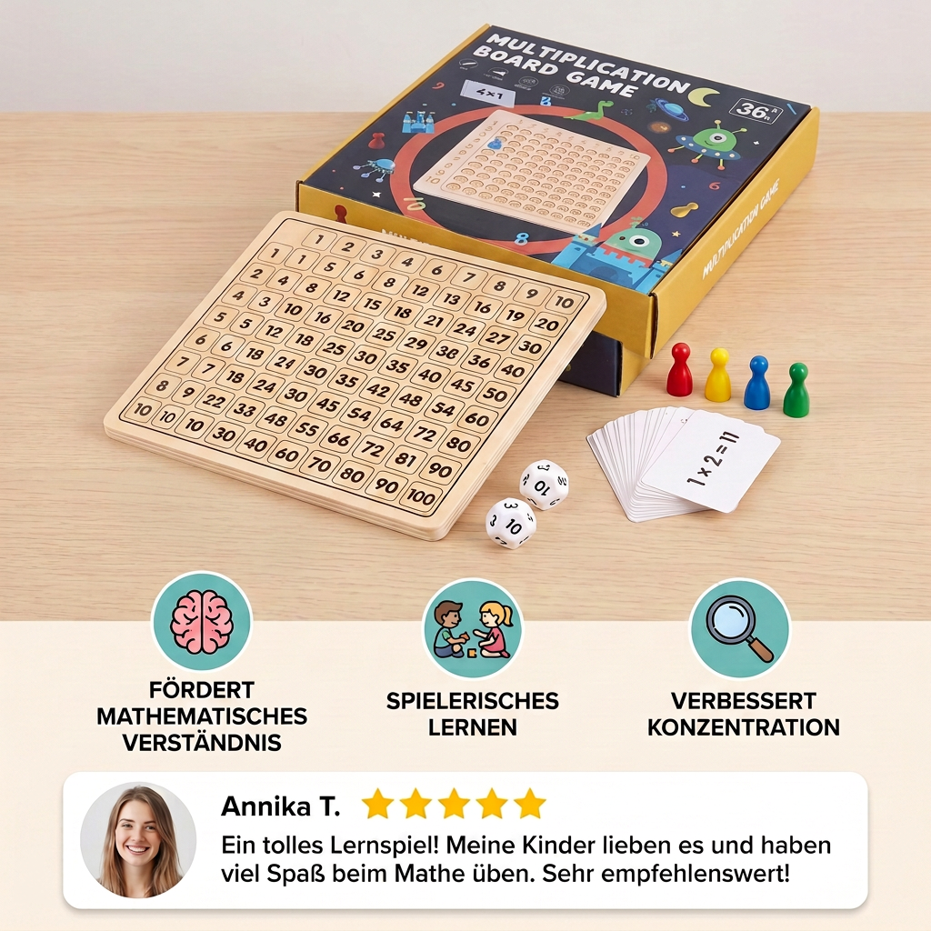 1x1 Mathe Lernspiel – Rechnen einfach gemacht!