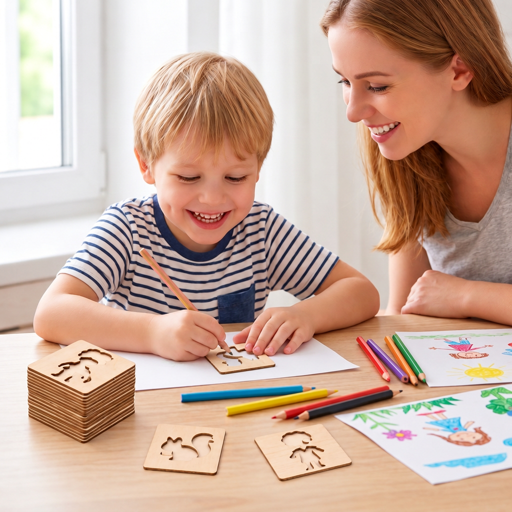 Kreative Schablonen – Fördern das Zeichnen mit Formen