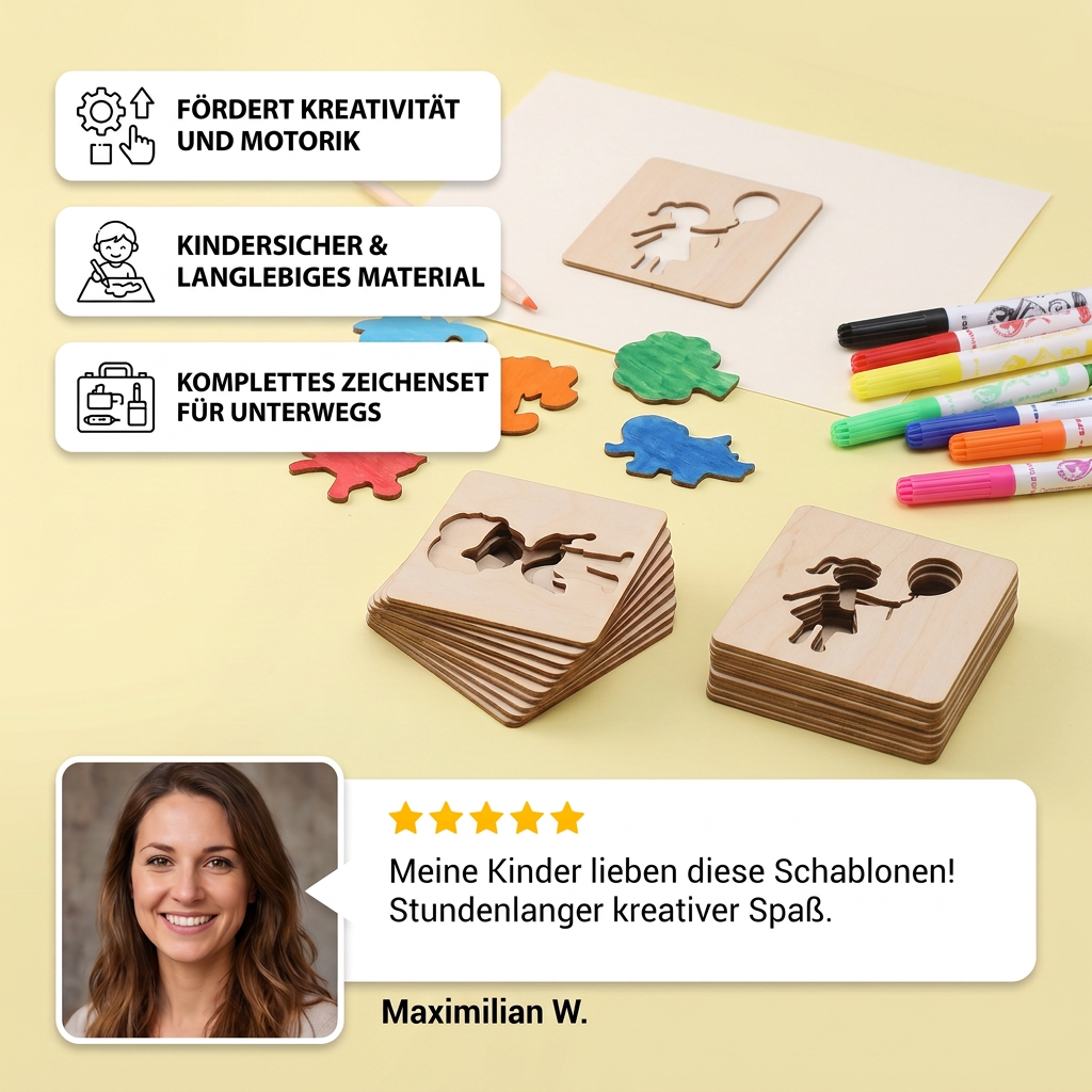 Kreative Schablonen – Fördern das Zeichnen mit Formen